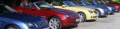 Cars cleaned by Autovalet at a Chrysler event