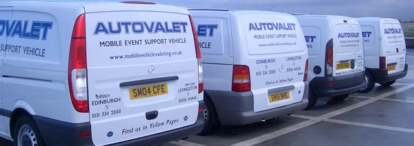 Autovalet's 4 Mobile Units from Behind