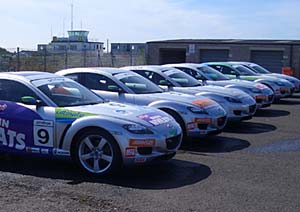 Mazda RX8s at track day