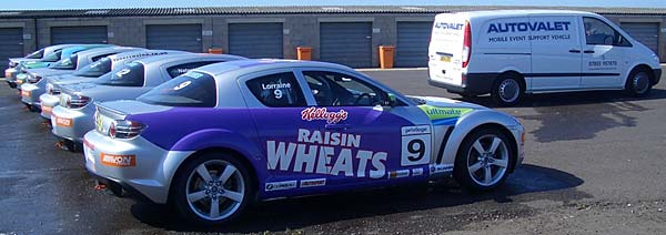 Mazda RX8s at track day